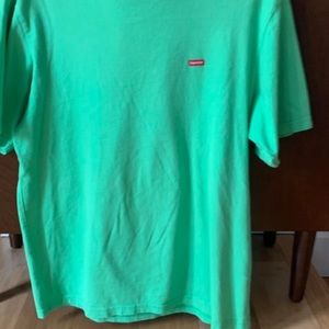 Supreme T Shirt Box logo small green